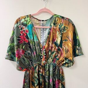 Cost Plus World Market Multicolor Floral Maxi Dress
